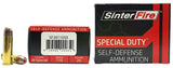 SINTERFIRE SF38110SD  38SP 110GR.HOLLOW PNT  20/10
