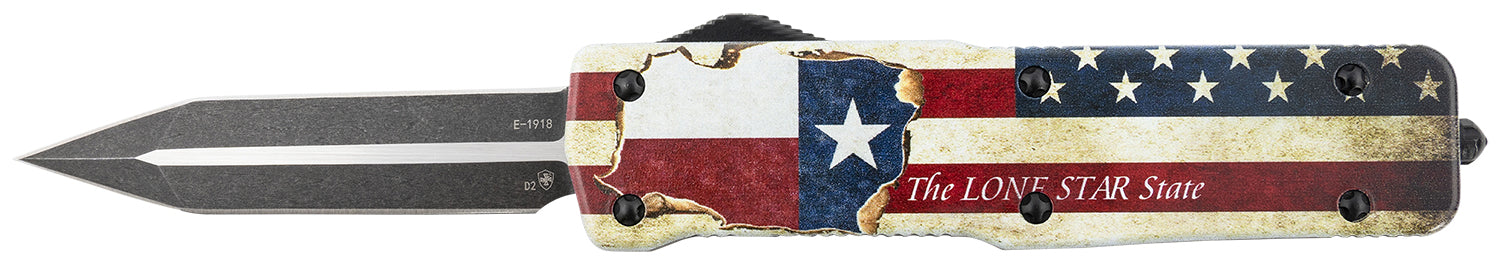 TEMP LZTX121   LRG  ZINC TEXAN DAGGER  BLK D2