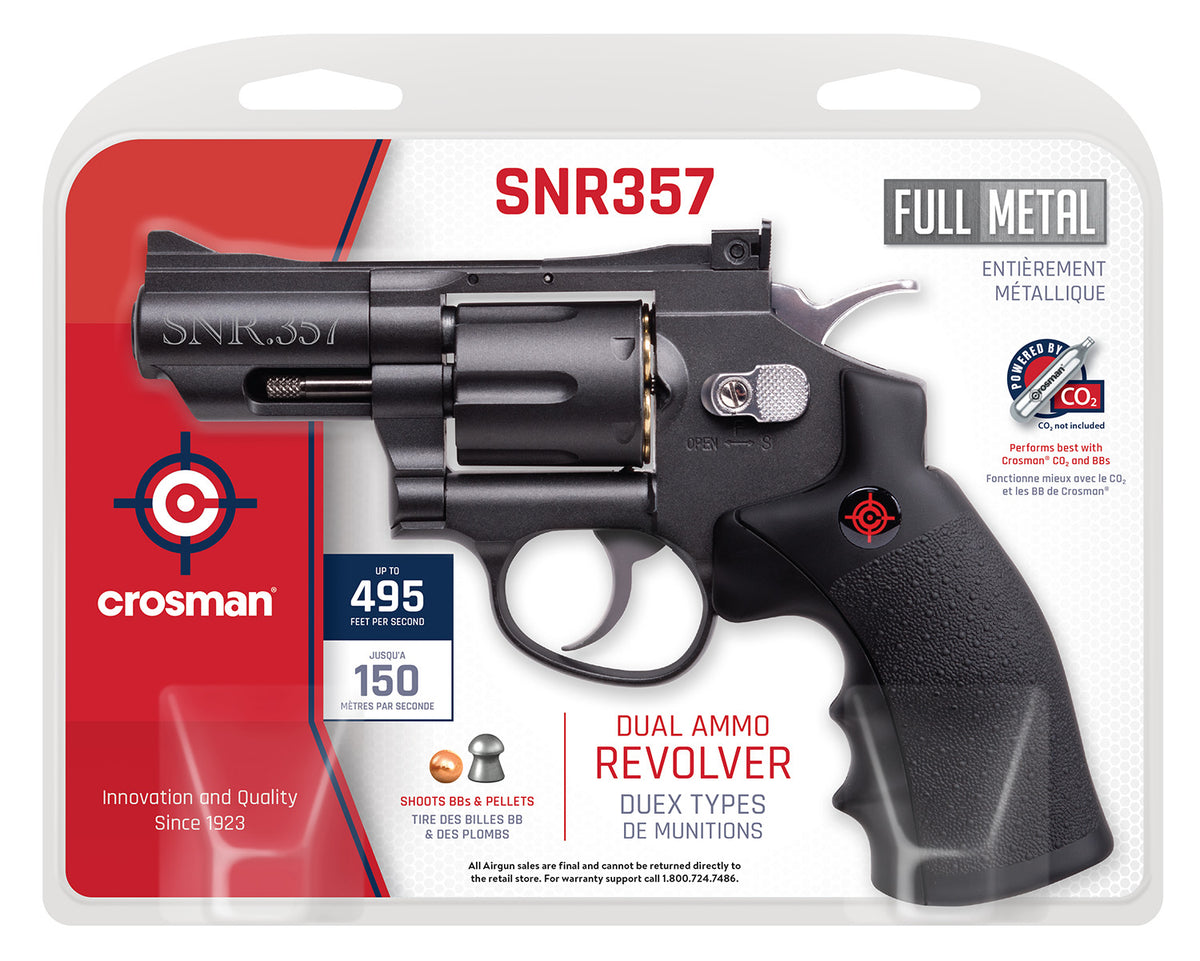 CROS SNR357     177 CO2 SEMI AIR REVOLVER     SILV