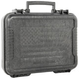 OUT 10017       MOLDED PISTOL CASE         US FLAG
