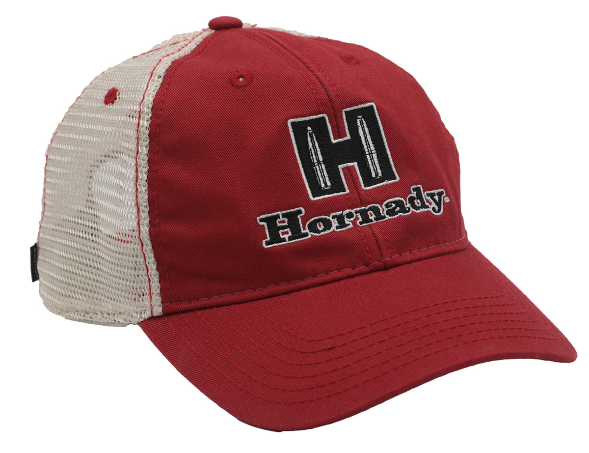 HORN 99231       HORNADY  RED/WHITE       MESH HAT