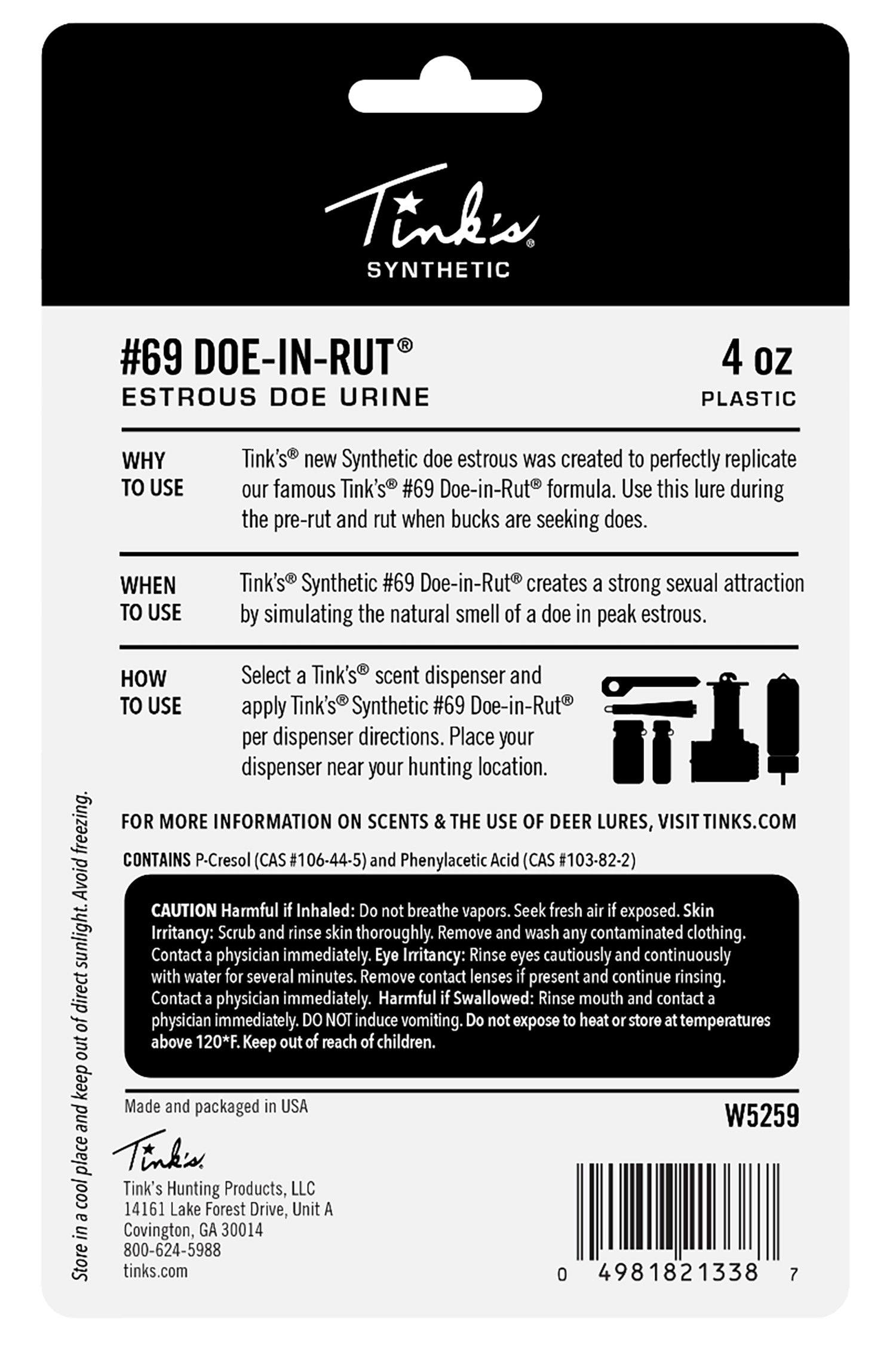 TINKS W5259    #69 SYNTHETIC PLASTIC SQUEEZE