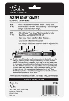 TINKS W5104    COVERT SCRAPE BOMB SCRAPE DRIPPERS