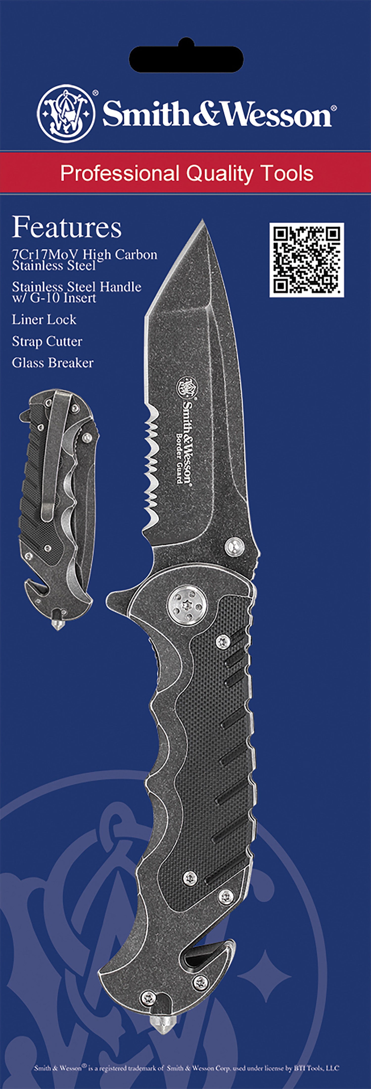 SWK SWBG10SCP   BORDER GUARD SERRATED STONEWASH