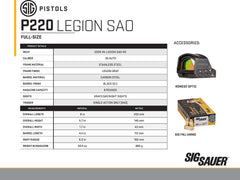 SIG 220R45LEGIONSAOR2    P220 45  4.4 SOA   8R GRY