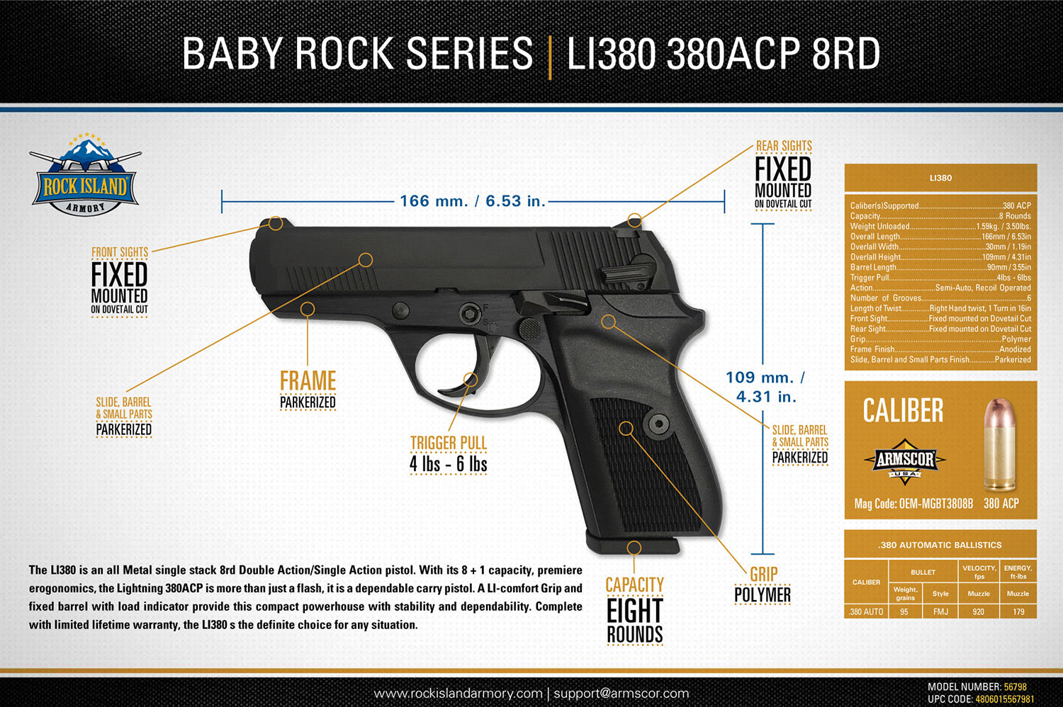 ROCKI 56798       LI380            380 3.55 8R BLK