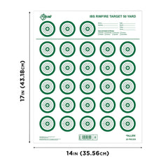 ALLEN 15582   IBS RIMFIRE TARGET  25 PK