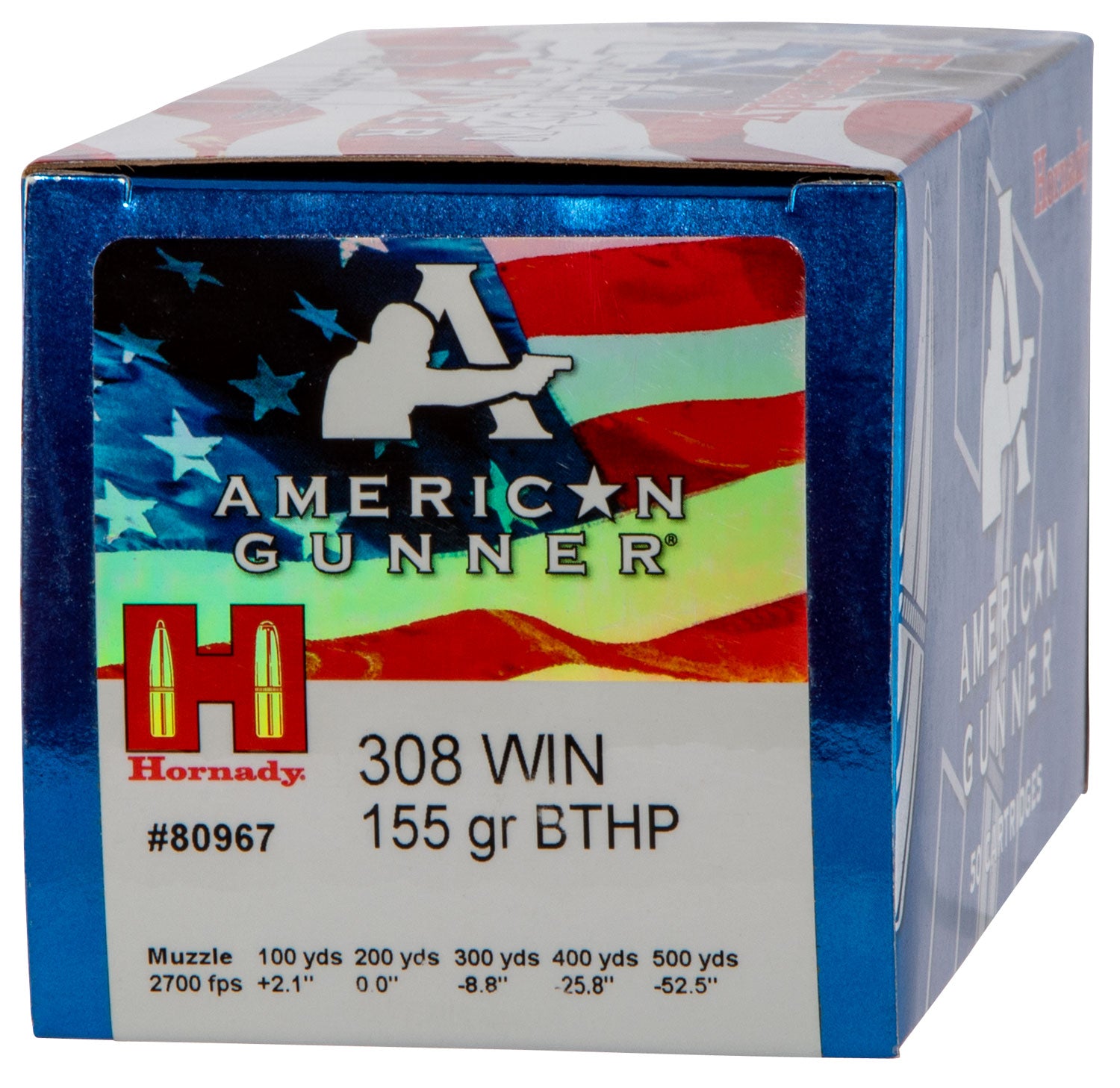 HORN 80967  AM GUNNER  308    155 BTHP       50/10