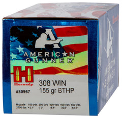 HORN 80967  AM GUNNER  308    155 BTHP       50/10