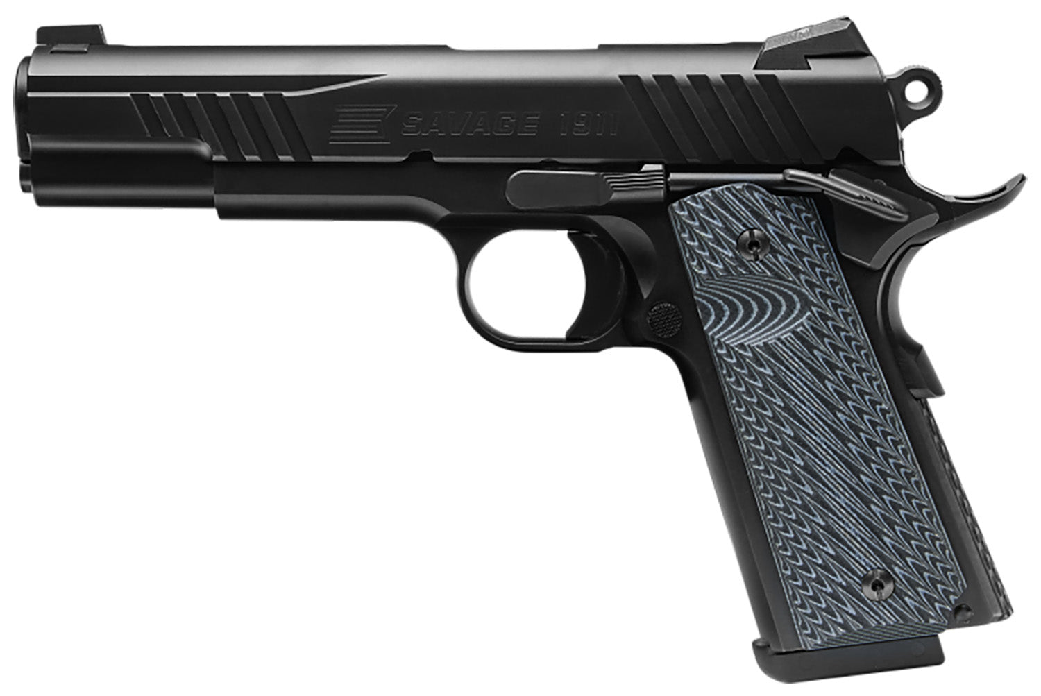 SAV 67200 1911 GOVT 45 5IN BLK/BLK BLK MELONITE