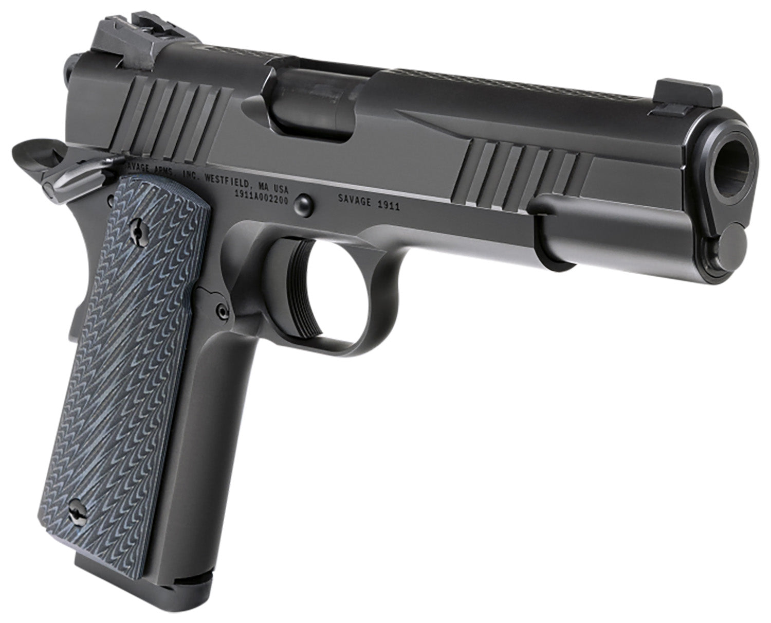 SAV 67200 1911 GOVT 45 5IN BLK/BLK BLK MELONITE