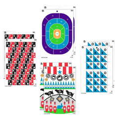 ALLEN 15642  EZ AIM TRGT 12X18 GET THE GAME ON 8PK