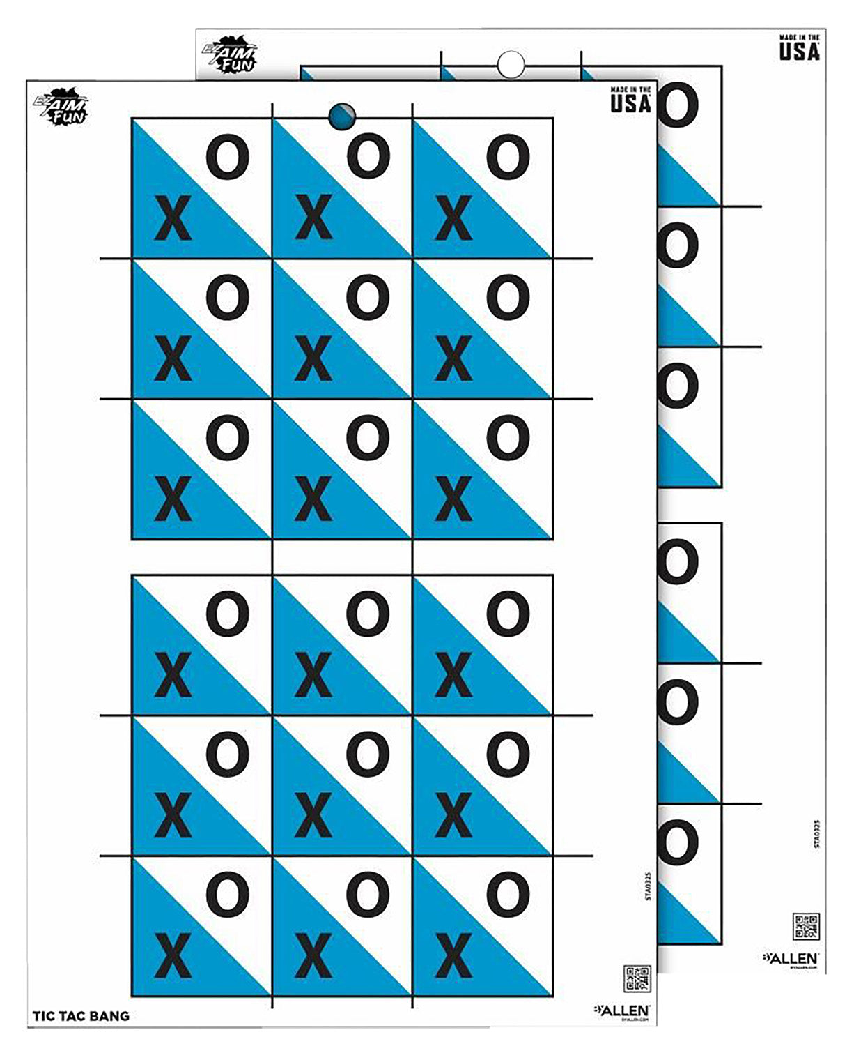 ALLEN 15642  EZ AIM TRGT 12X18 GET THE GAME ON 8PK
