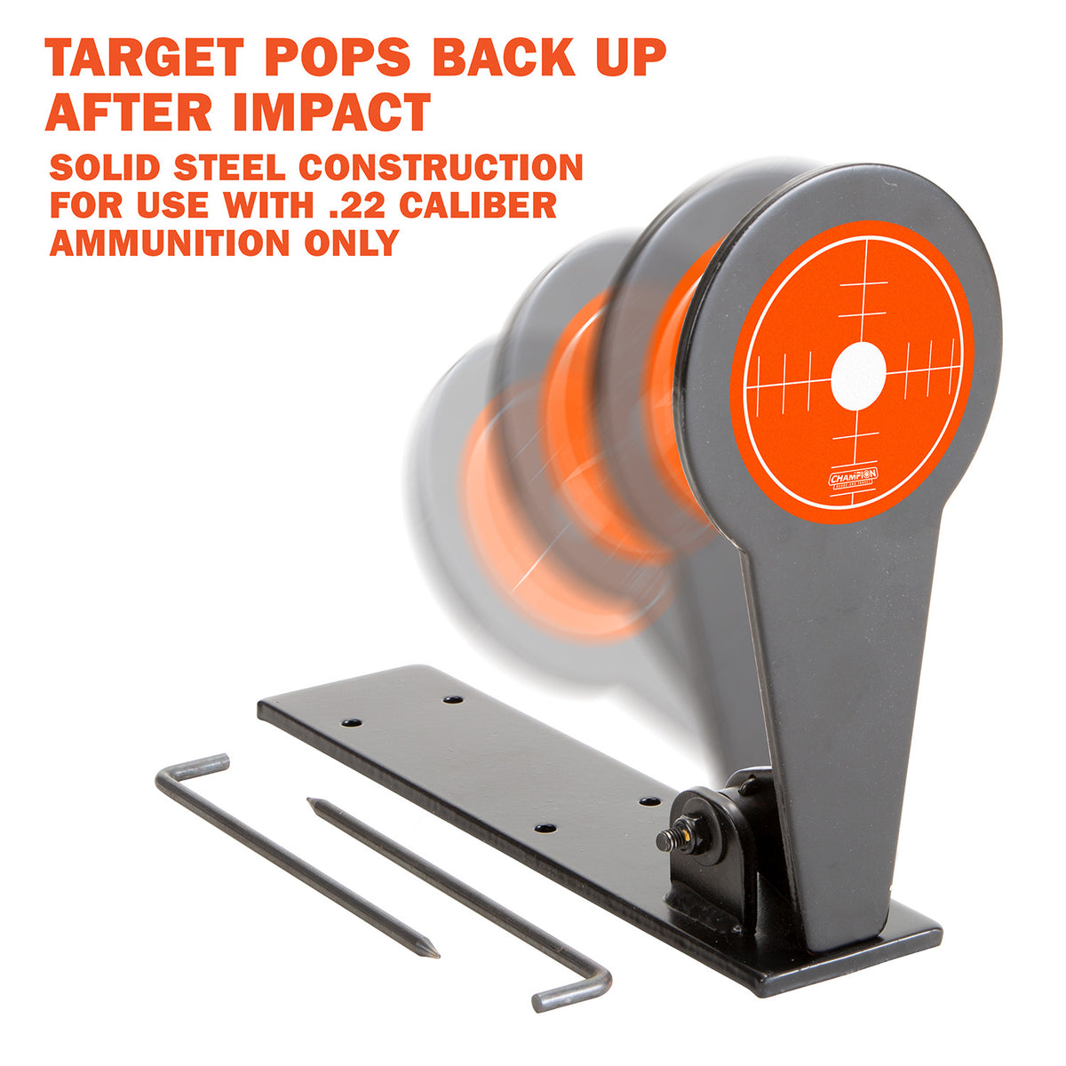 CHAMP 40881      RIMFIRE GONG POPPER TARGET STEEL