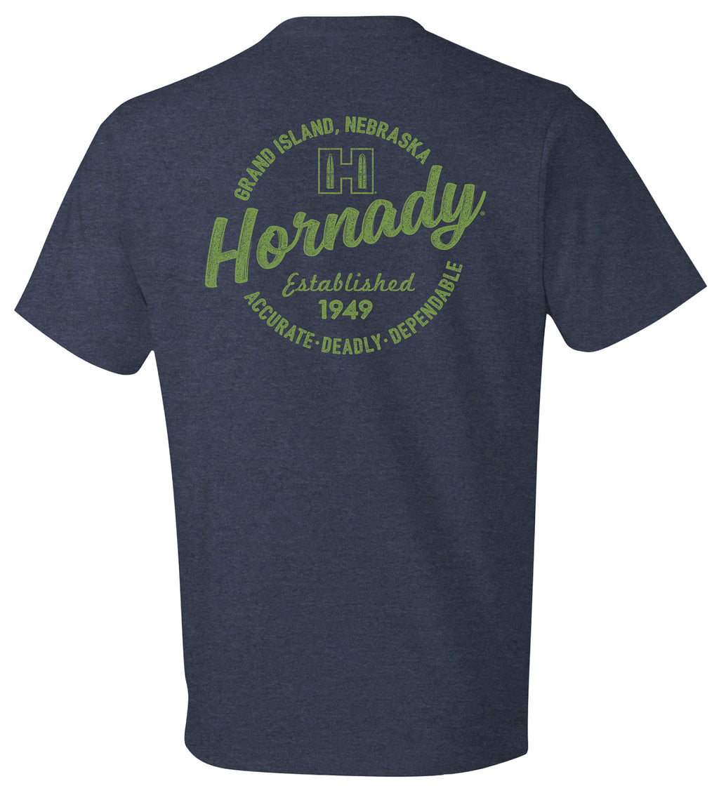 HDESIGN 30991  HORNADY LOGO STMP TSHIRT SM INDIGO