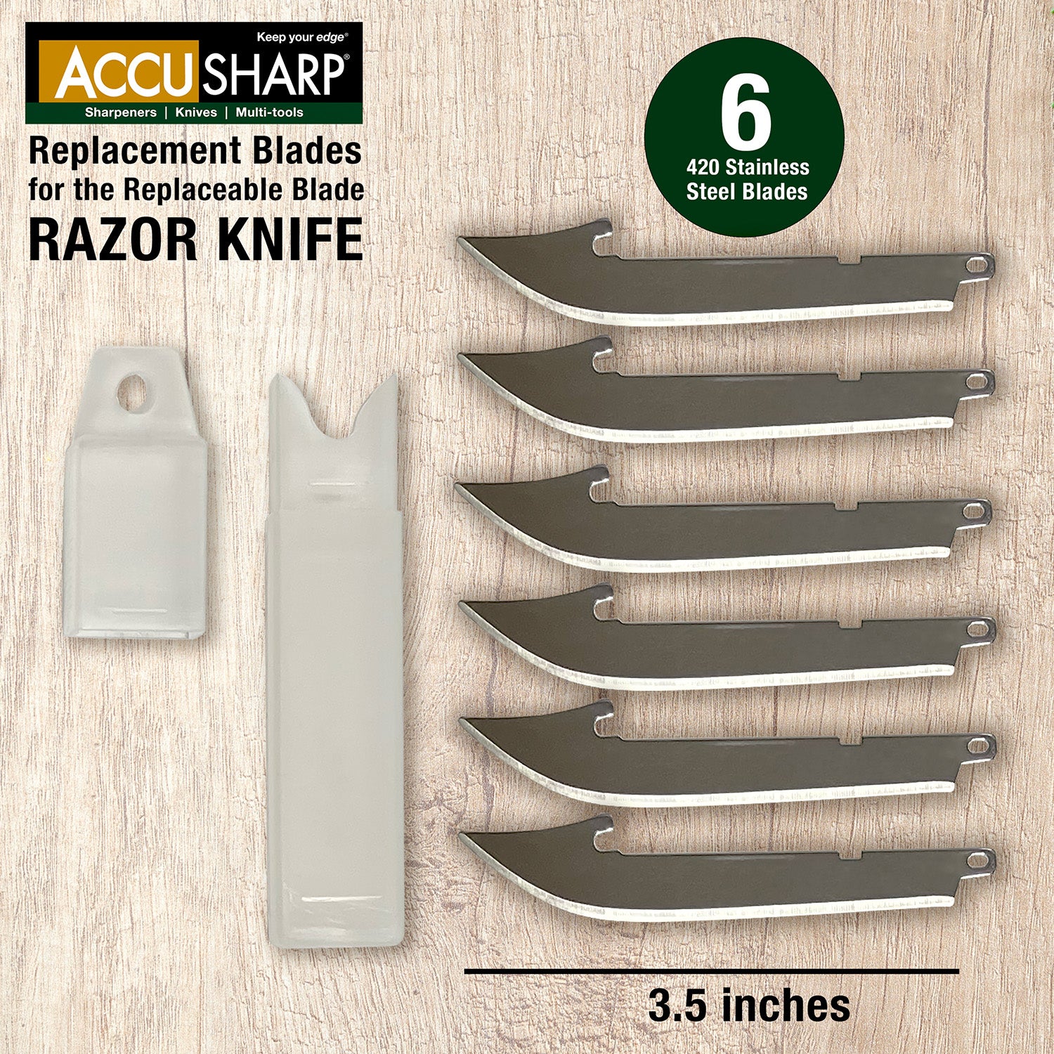 FPI 742C  ACCUSHARP BLADE REPLACE RAZOR KNIFE 3.5