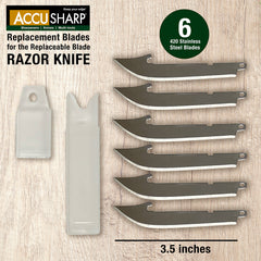 FPI 742C  ACCUSHARP BLADE REPLACE RAZOR KNIFE 3.5