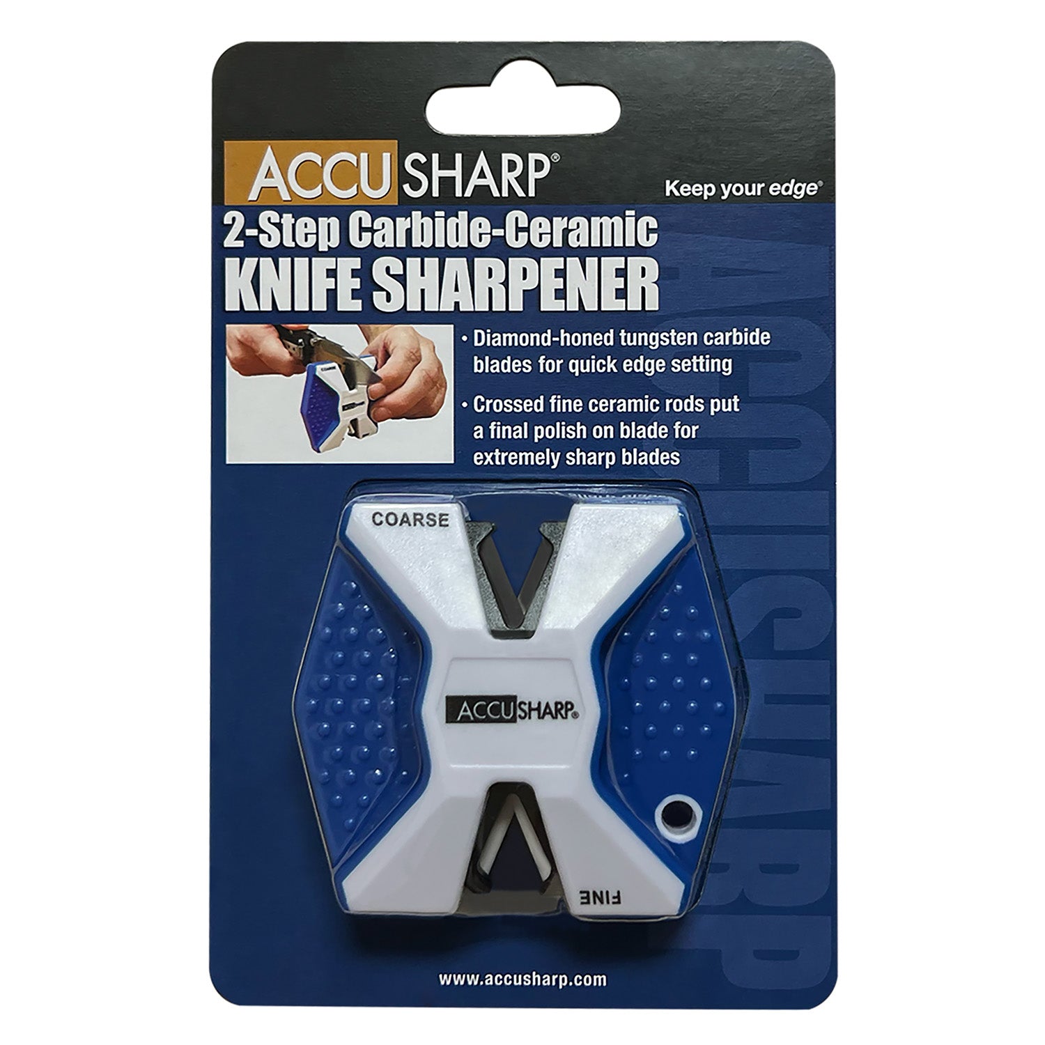 FPI 342C  ACCUSHARP CARBIDE CERAMIC 2STEP     BLUE