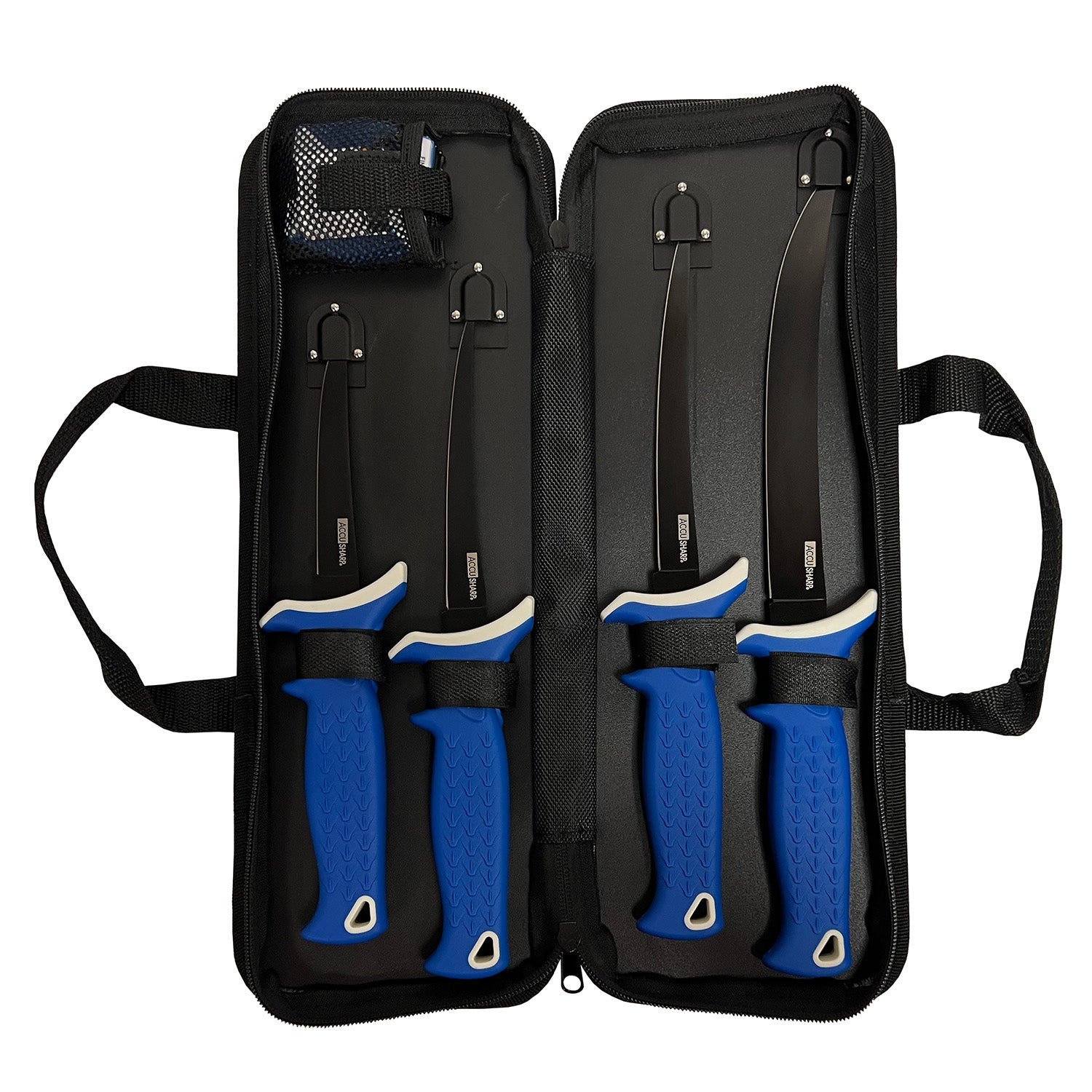 FPI 737C  ACCUSHARP 6PC FILLET KNIFE KIT W/SHRPN