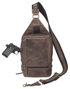 GTM GTM-CZY/108       SLING BACKPACK          BRN