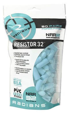 RAD FP70ABG/50  FOAM PLUGS AQUA 50PR