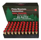 SUPERNOVA PMSN45ACR 45ACP 225FMJ RED TRACERS 20/50