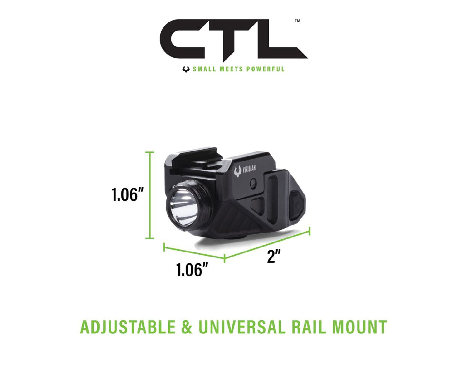 VIR 9300025 CTL UNV 525 LUM TACT LGHT RCHG BATT
