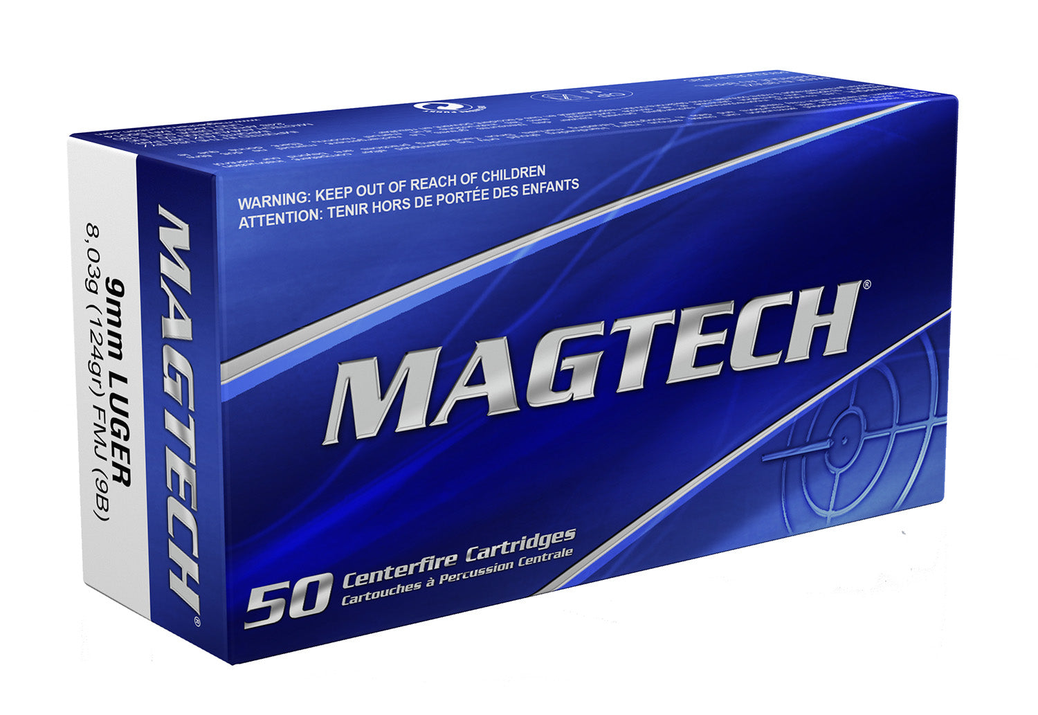 MAGTECH 9B         9MM     124 FMC           50/20