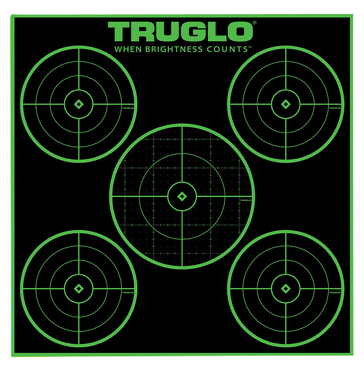 TRU TG-TG11A25    TARGET 5-BULLSEYE 12X12 25PK