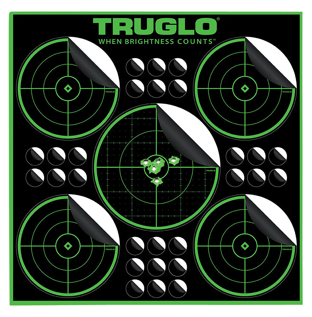 TRU TG-TG11A25    TARGET 5-BULLSEYE 12X12 25PK