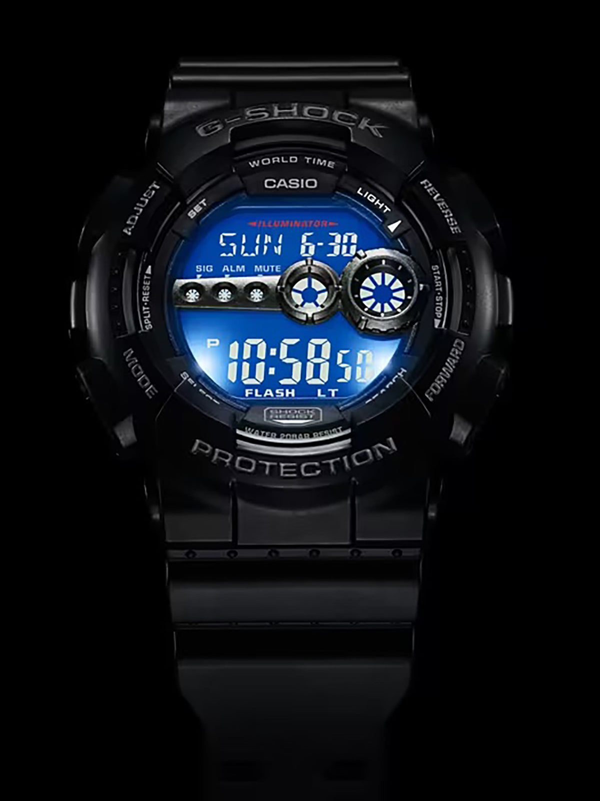 GSHOCK GD1001B     TACTICAL DIGITAL  LED       BLK