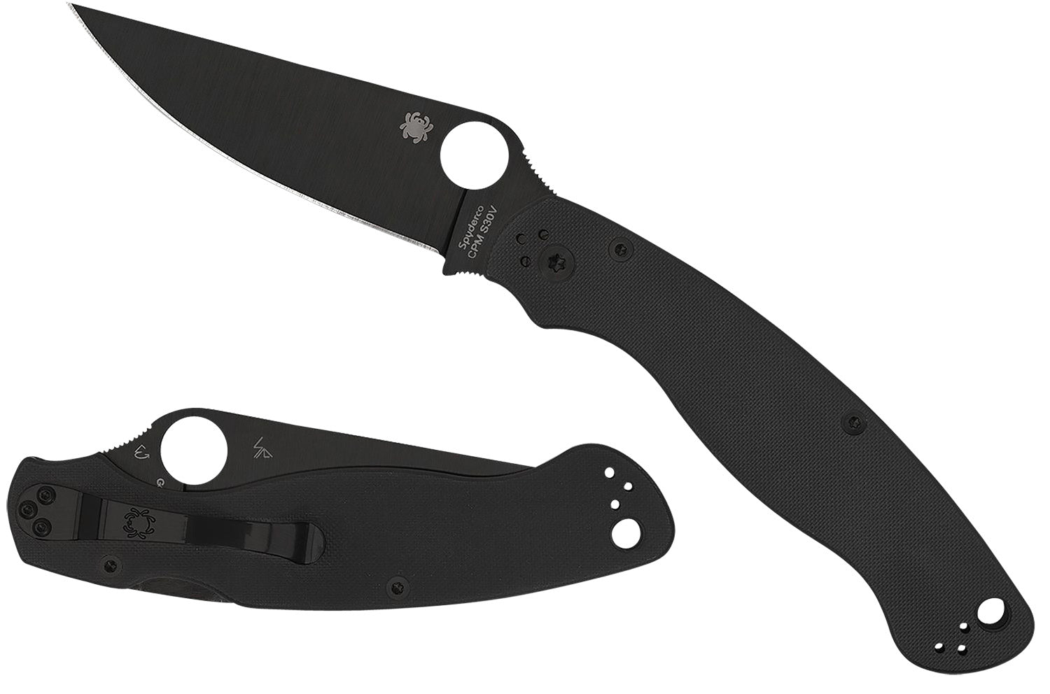 SPY C36GPBK2       MILTRY 2 BLACK G-10 REVEAL 13
