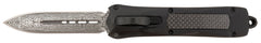 SRK A163-B-DD  DAGGER OTF BLK GRP DAMASCUS