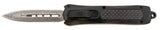 SRK MA163-B-DD MINI DAGGER OTF BLK GRP DAMSCUS