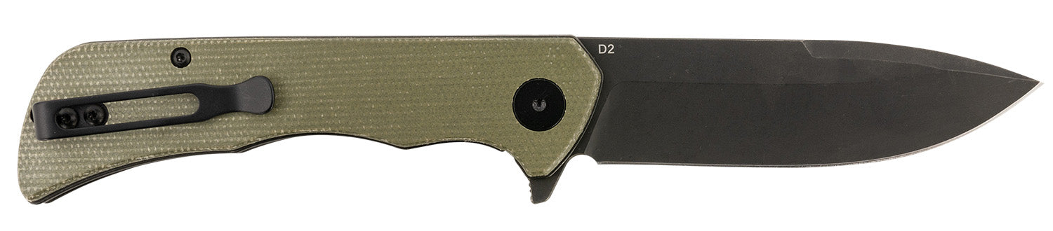TEMP PFMGN321  PALADIN LOCK FOLDR MICARTA DROP GRN