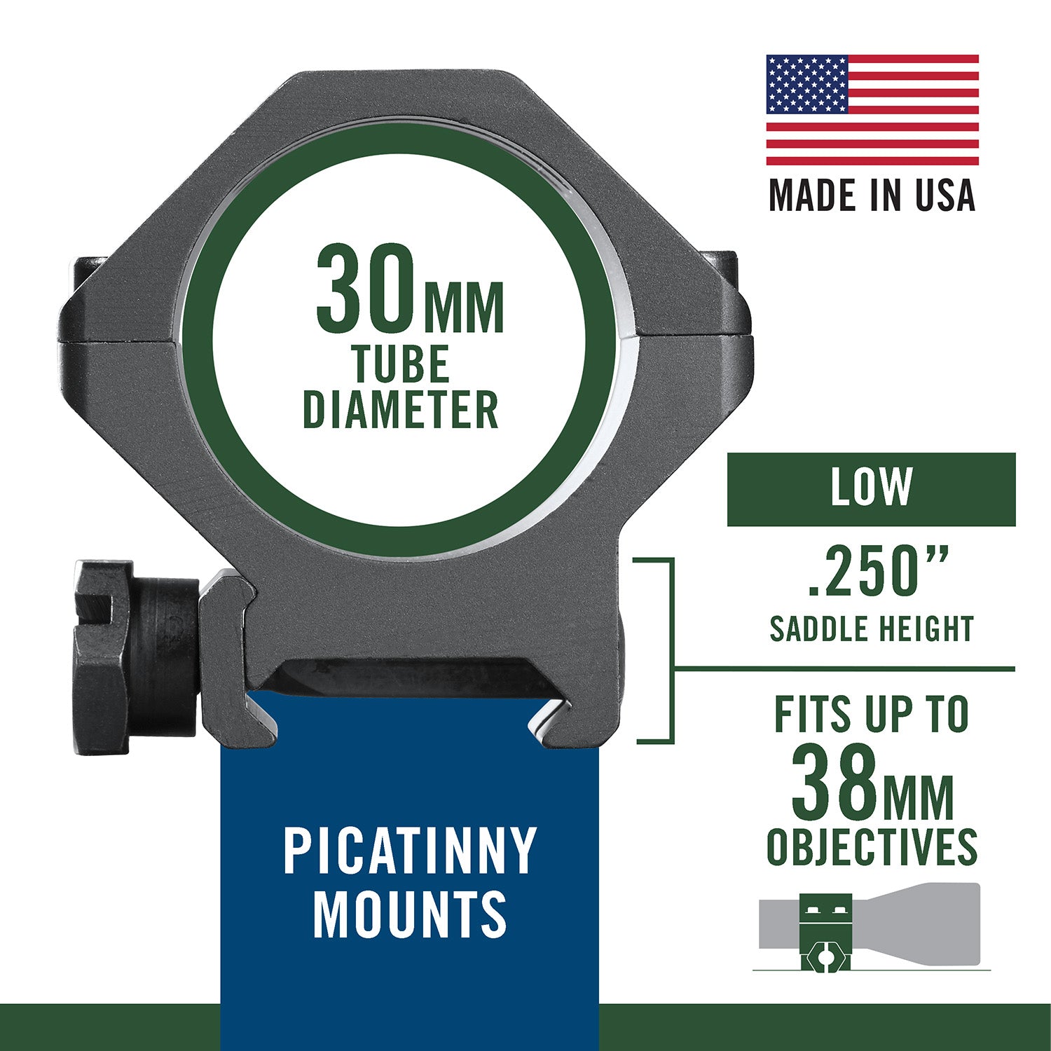 WEAV 99692  PIC TACT RINGS 6HL 30MM LOW