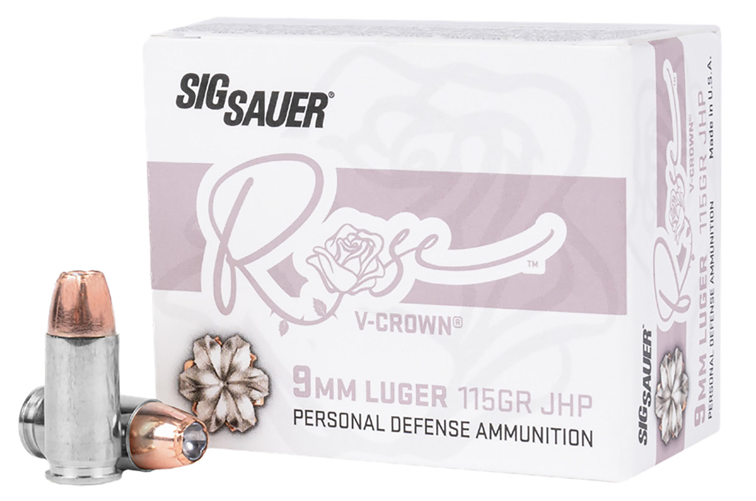 SIG E9MMA1ROSE20   ROSE 9MM  115GR  V-CROWN  20/10