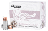 SIG E9MMA1ROSE20   ROSE 9MM  115GR  V-CROWN  20/10