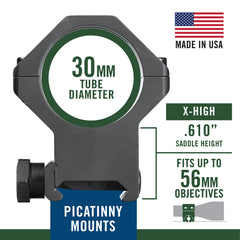 WEAV 99695  PIC TACT RINGS 30MM XHIGH