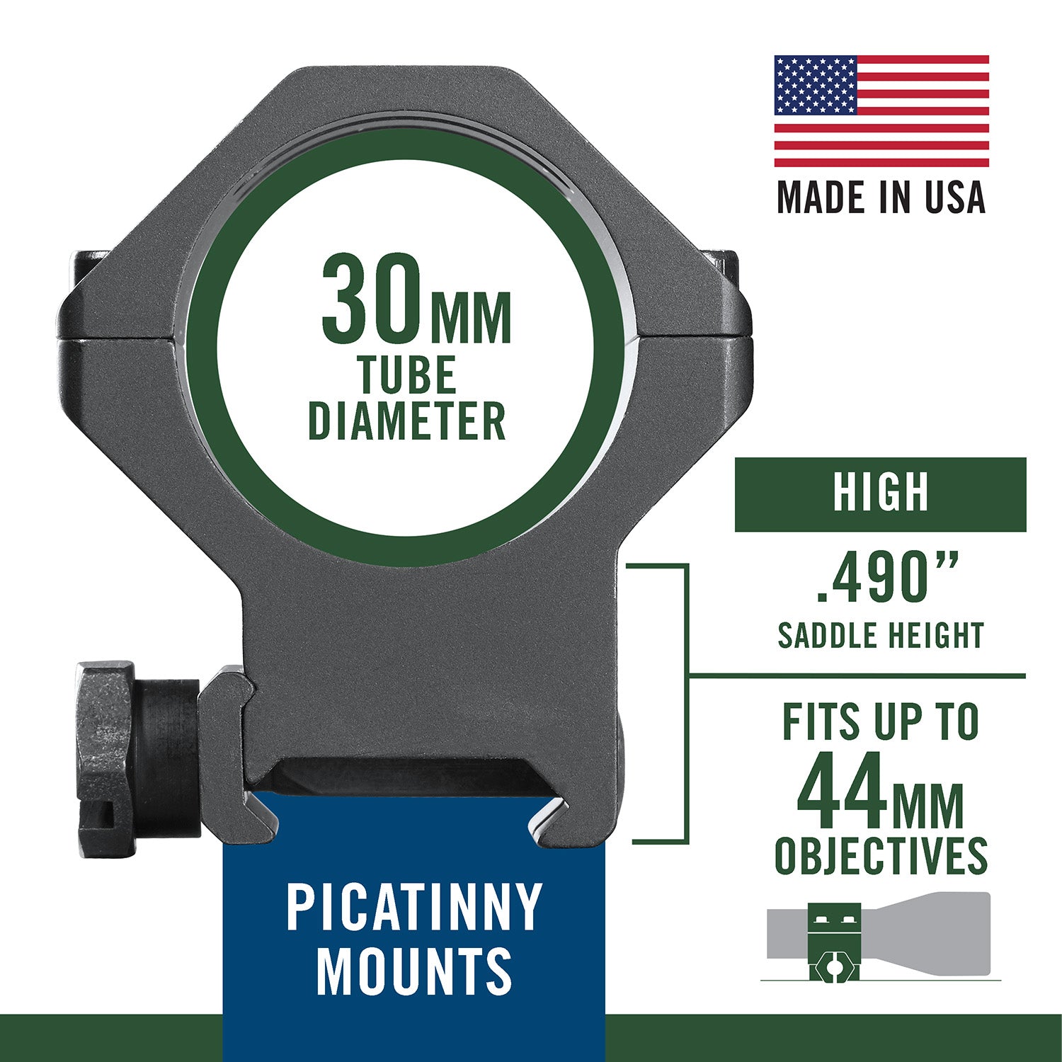 WEAV 99694  PIC TACT RINGS 30MM HIGH
