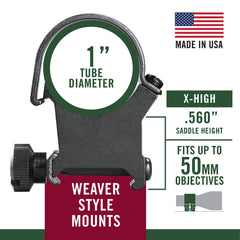 WEAV 49044  1IN RINGS XH  DETACHABLE MT