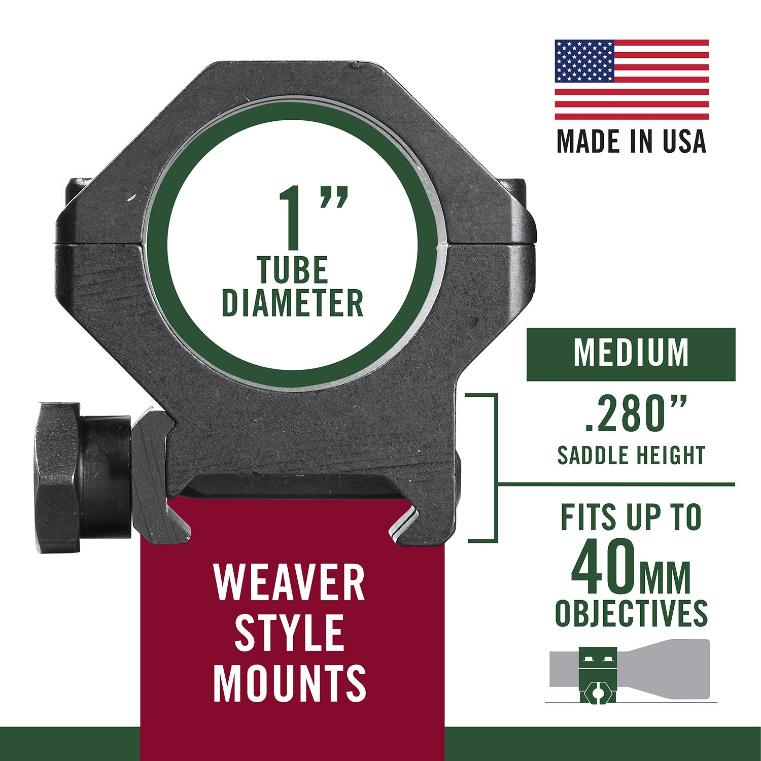 WEAV 48360  TACT RINGS 1IN  MED