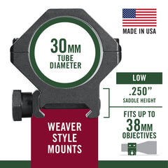 WEAV 48364  TACT RINGS 30MM LOW