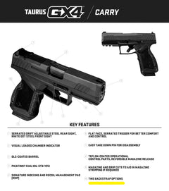 TAU 1-GX4CRP941        GX4 9MM 3.7    15R TORO BLK