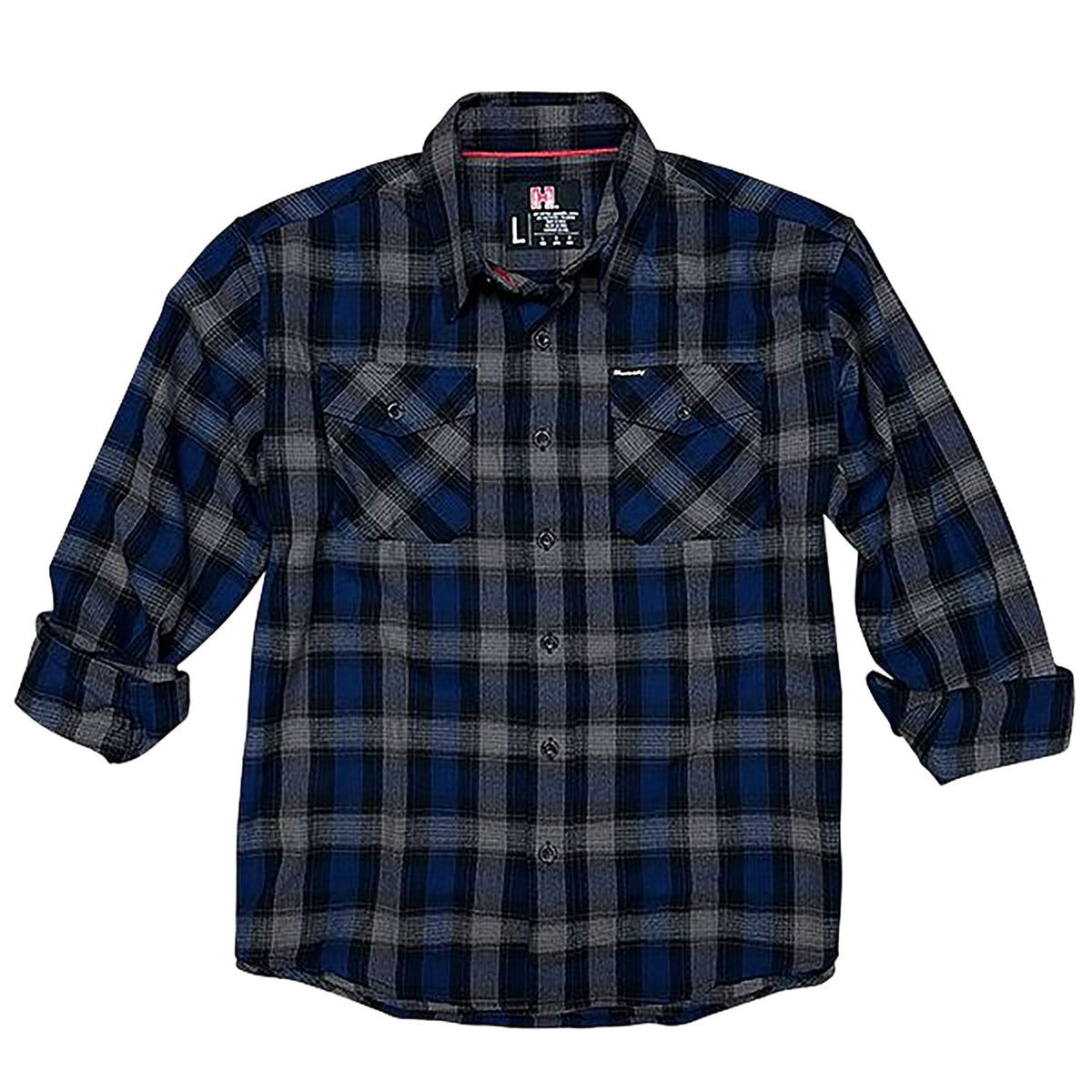 HDESIGN 32206  HORNADY L/S FLANNEL        3X NAVY