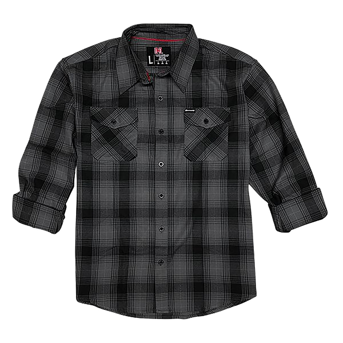 HDESIGN 32224  HORNADY L/S FLANNEL        XL GREY