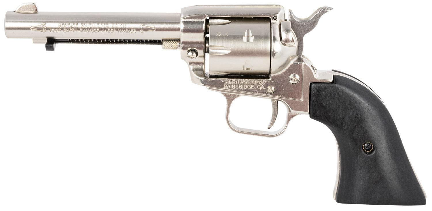 HER RR22NI4BW      ROUGH R NI 22LR 4.75 6S     BLK