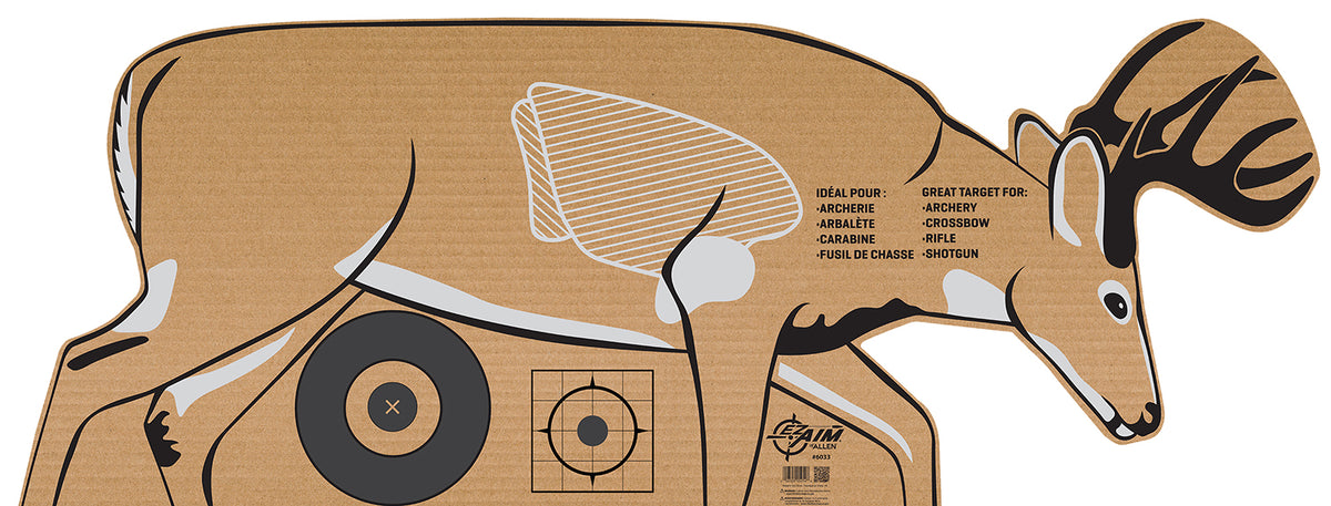 ALLEN 6033     EZ AIM CARDBOARD DEER TRGT FOLDED