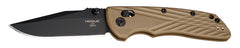 HOG 24377   DEKA 3.25 FOLDER CLIP POINT  FDE/BLK