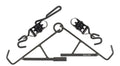 ALLEN 7244   TAKEDOWN GAMBREL AND HOIST 500 LBS